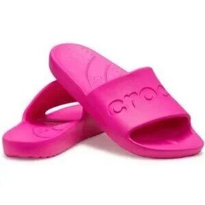 CROCS Hot Pink Slides
